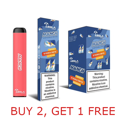 TeslaCIGS - Disposable Vape - Buy 2, Get 1 FREE