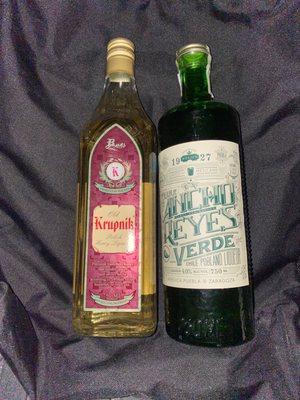 Cant wait to try a polish honey liquor and ancho reyes verde chili poblano liquer!!