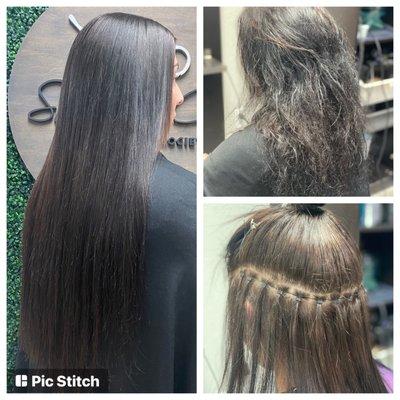 Keratin treatment and 22" extensions