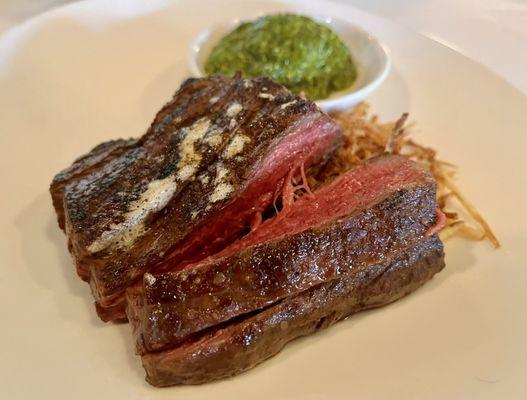 Spinalis (aka ribeye cap) with chimichurri