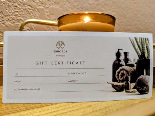 Gift Certificates Available!