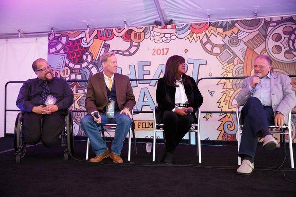 A panel at the Heartland Film Festival