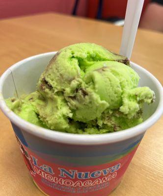 Chocolate mint ice cream