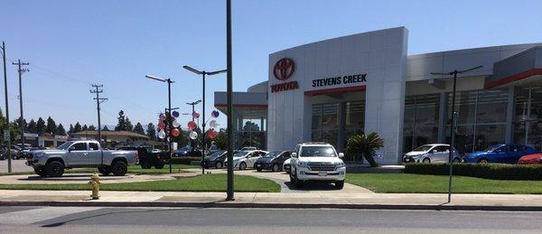 Toyota dealership on Stevens Creek Blvd. San Jose, Santa Clara, California. autorow.org