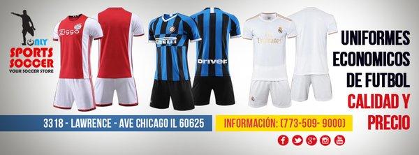 Ultima generacion de jerseys y shorts