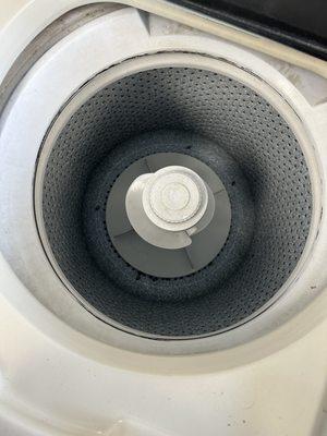 Top load washer with stink bugs