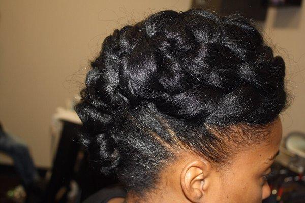 Natural hair Updo