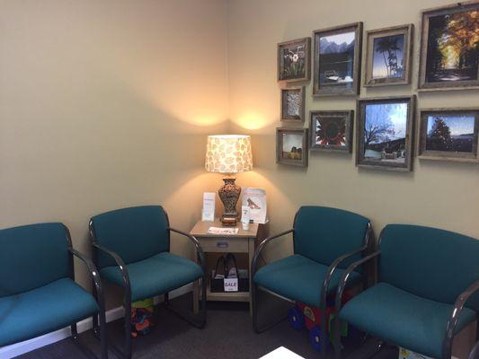 Very clean & inviting waiting area.