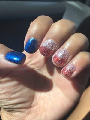 4th of July nails!!!