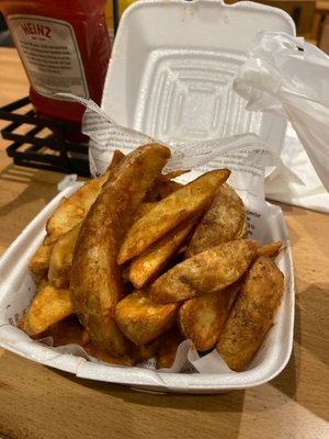 Delicious  fresh hot Potato Wedges