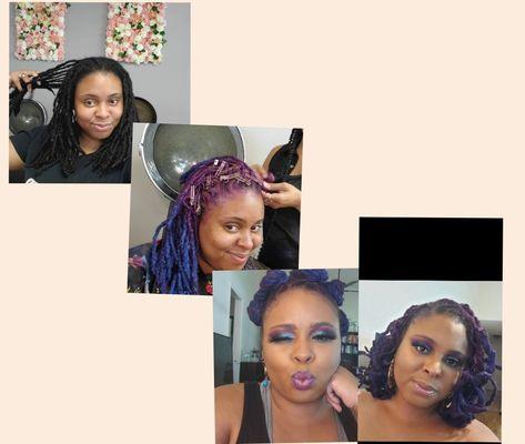 ORS Colorblast on locs!!