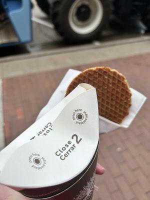 Lotus Blossom and stroop waffle