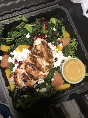 Chicken and pomegranate salad