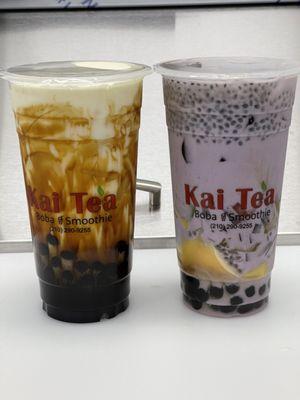 Tapioca black sugar  fresh milk & phoenix taro coconut