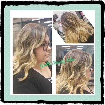 Blonde highlights !!!