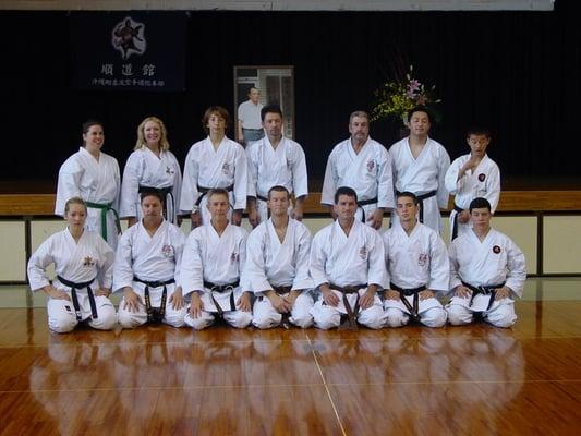 Sensei Jesse with Goju teachers in Okinawa