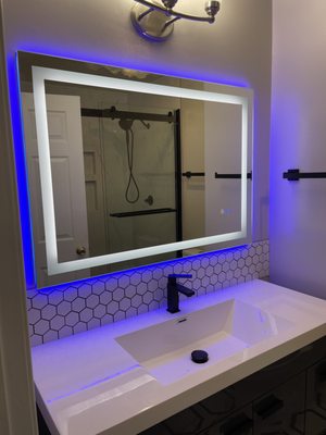 Bathroom Vanity Mirror Installation