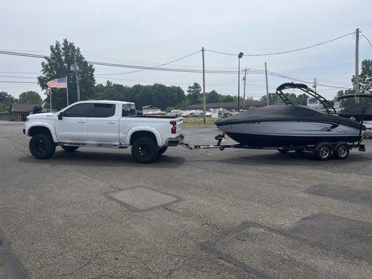 Transporting a boat from BoatMasters