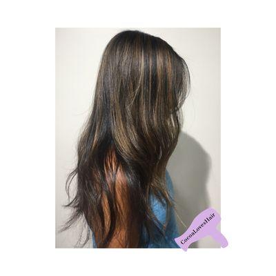 Natural Highlights and long layers