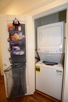 Closet converted into laundry!