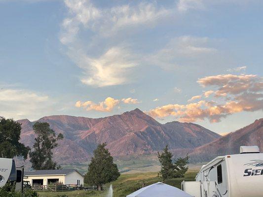 View from the east side of camp