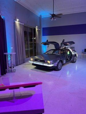 Showroom Display of the Delorean time machine