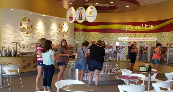 Menchie's Frozen Yogurt, located on Rte. 50 near Best Buy, and across the street from the Wilton Mall