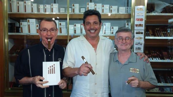 Jack Bennington, Davidoff Rep Pedro Wagner and Gary Bennington.