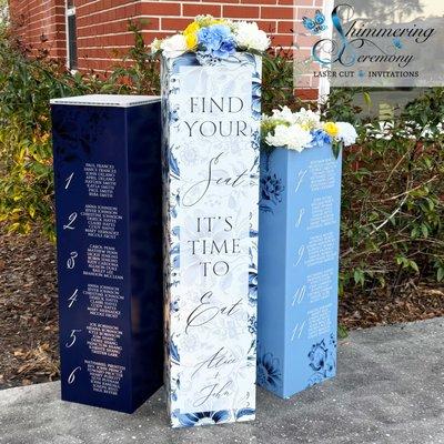 Flower box Seating Chart Display