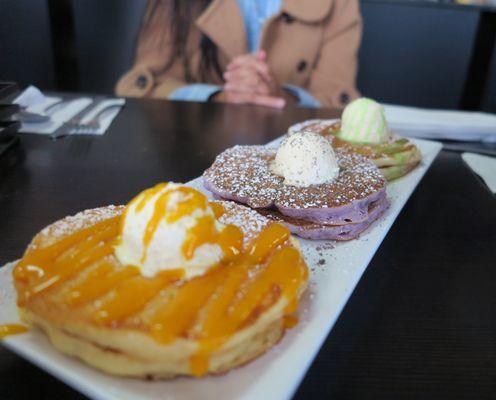 The Ube Pancakes (the middle) are the good ones.