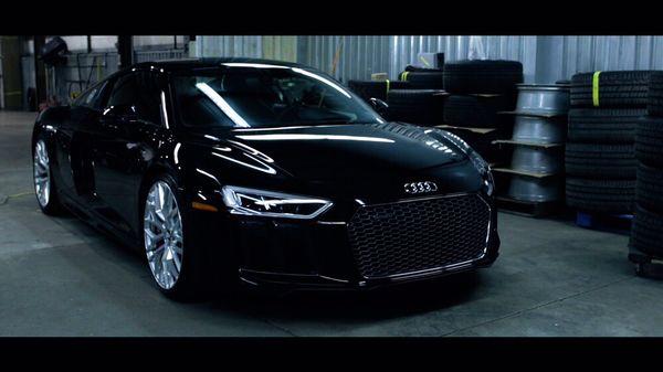 A video still from a shoot w/ Menard Premium Auto Detailing @ Ciocca Audi Allentown applying Always Dry, LLC Ceramic Coating!