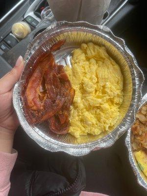 Bacon & scrambled eggs