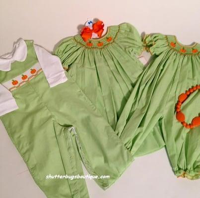 It's Fall and we have a fantastic selection of children's clothing for Halloween &Thanksgiving.