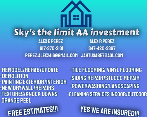 Sky's The Limit AA Investment