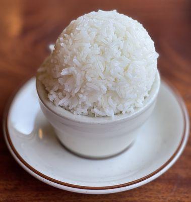 The big scoop of rice was nice and fluffy!