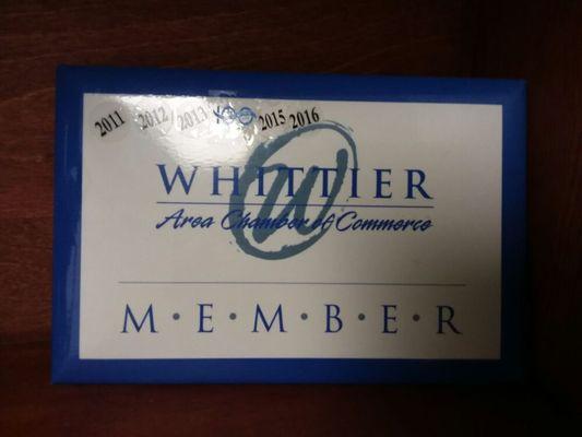 My Attorney LA has been a proud member of the Whittier Area Chamber of Commerce since 2011.