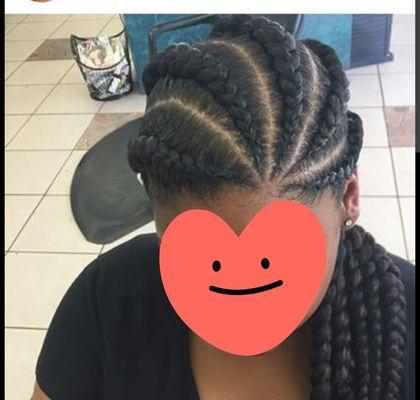 Traditional cornrow