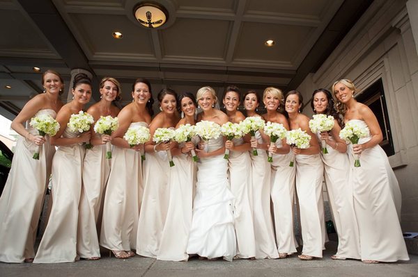 Wedding day hair for me and all my bridesmaids