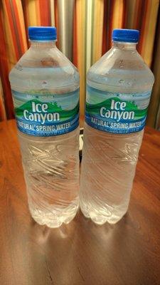 1 liter bottle of water for $2.19 a bottle