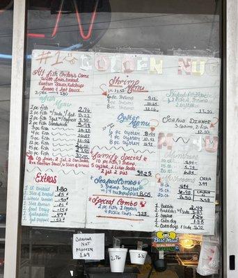 Fried Chicken, Fried Fish, French Fries, Onion Rings and more...