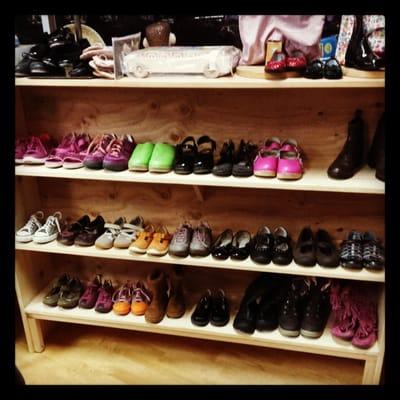 We always have a big selection of shoes for feet big and small.