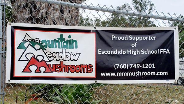 Escondido High FFA sponsor