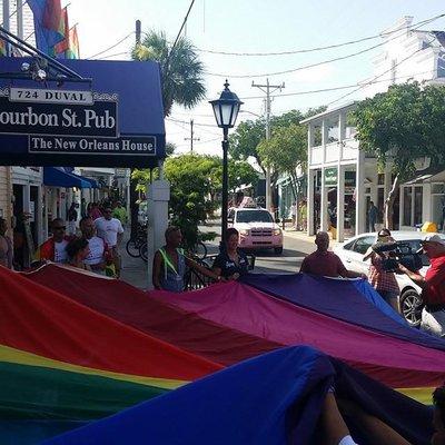 Pride Flag in Key West setup.