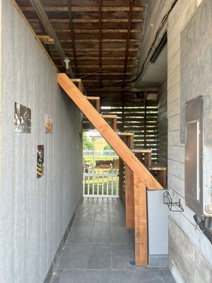 Custom stairway for loft addition