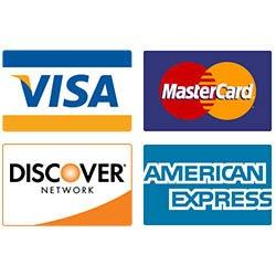 All Major Credit/Debit cards accepted