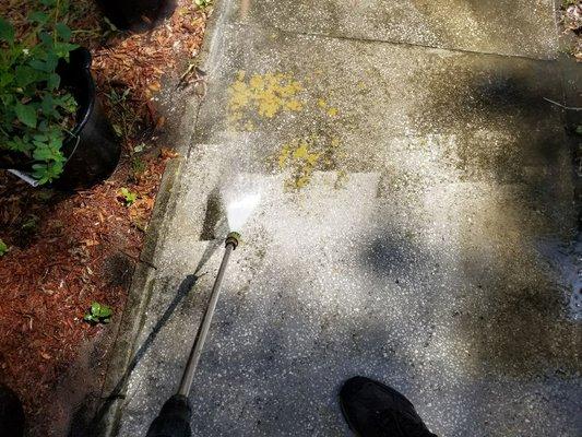 We do power washing for residents & commercial