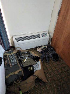 Double queen room AC unit