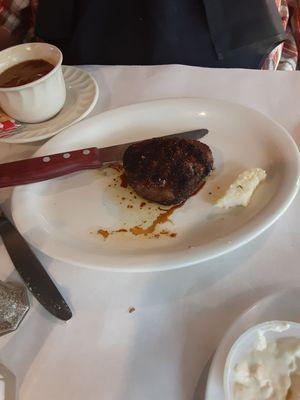 Petite filet..perfect  medium rare