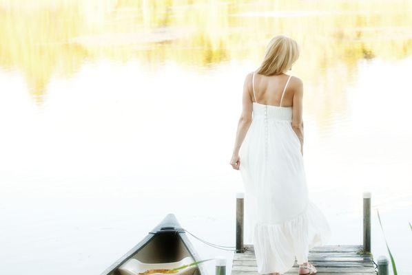 Small Wedding happens by the lake throughout the year