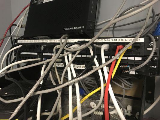 Messy network cabling ? We know exactly how to take care of that for your business.